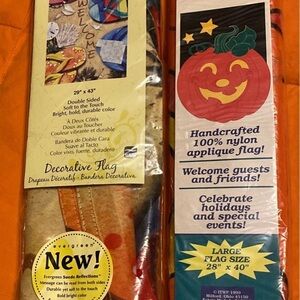 Evergreen Decorative Flags - both full size and garden size. All NEW in package